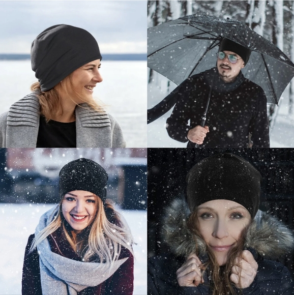 Beanie for Men Women Winter Warm Skull Cap Hat Lightweight for Running Cycling - Picture 8 of 11